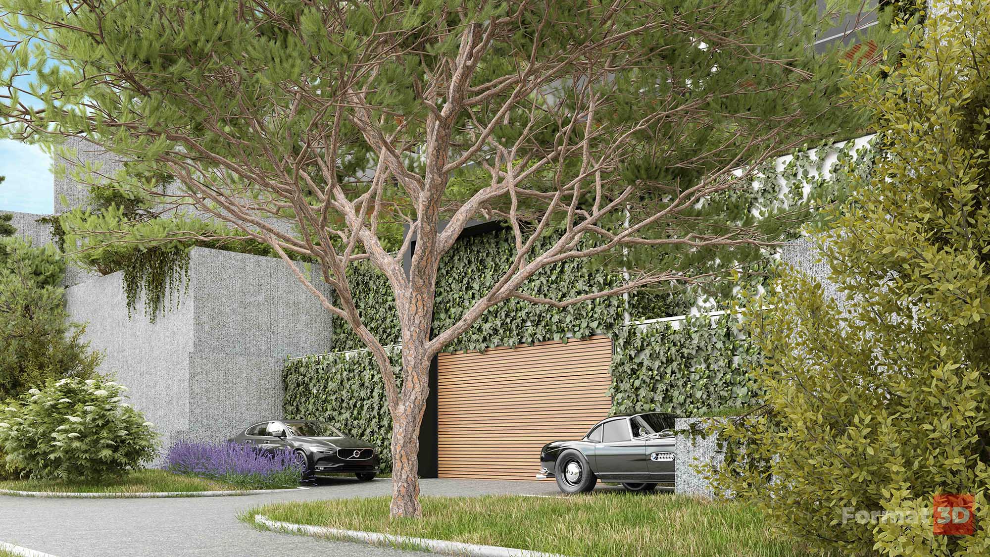 3D exterior visualization of residential building in Gruž, Dubrovnik